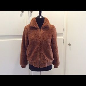 Teddy bear jacket bomber style